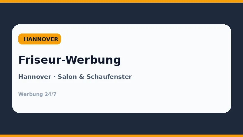 Friseur-Werbung Hannover – Schaufensterfolie und Salonbeschriftung
